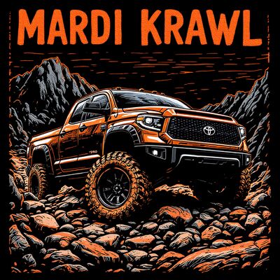 Mardi Krawl — Linocut